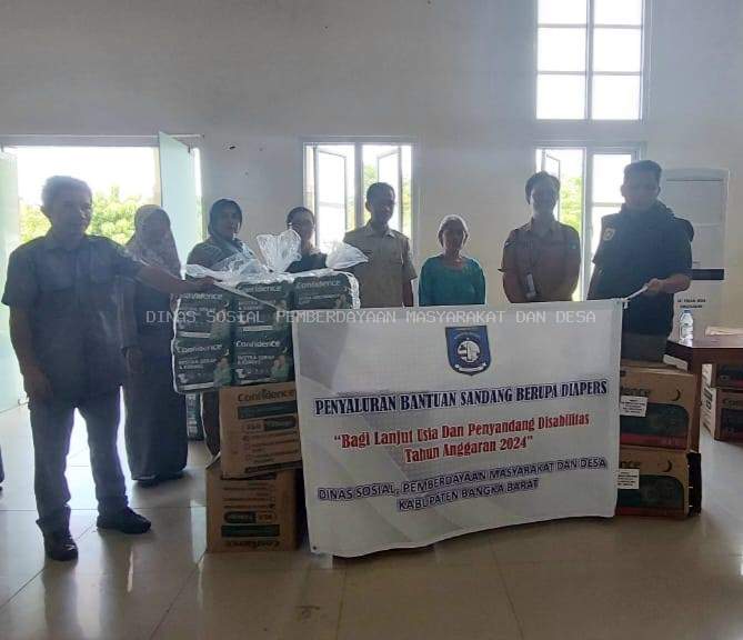 PEMERINTAH KABUPATEN BANGKA BARAT SALURKAN PULUHAN PAKET DIAPERS UNTUK LANSIA DAN ANAK DISABILITAS